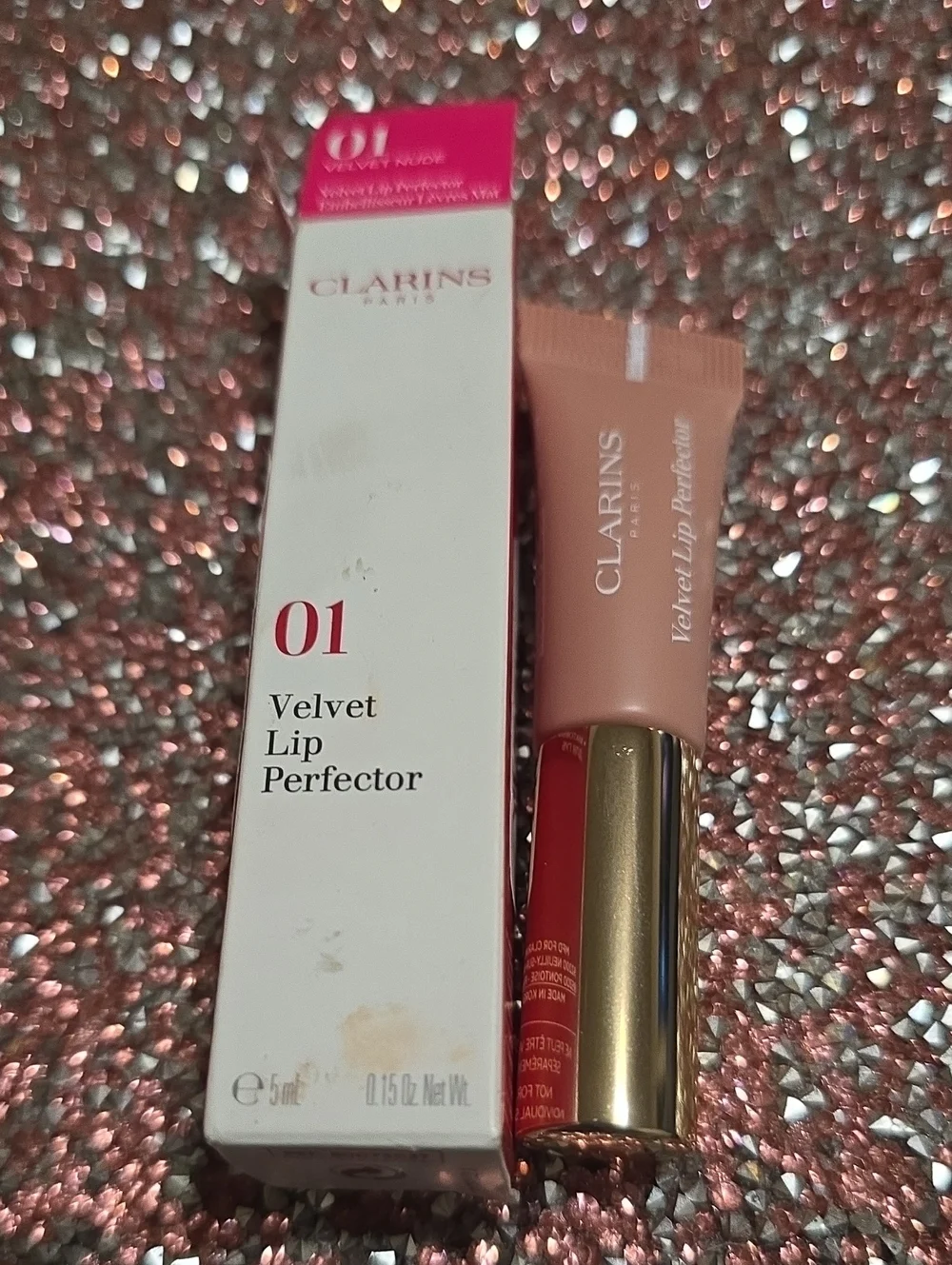 🧚‍♀️#VELVET NUDE Clarins MINI Velvet Lip Perfector NWT